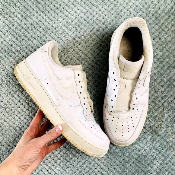 nike air force all white mens